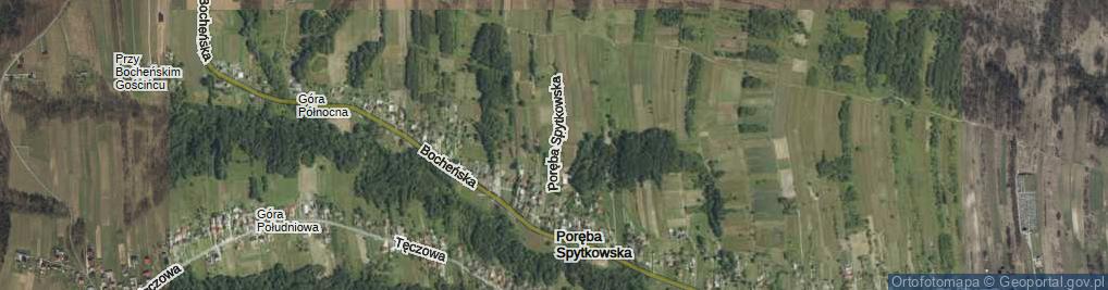 Zdjęcie satelitarne Poręba Spytkowska ul.